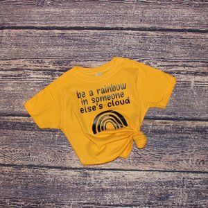 Toddler "Be a Rainbow" graphic t-shirt